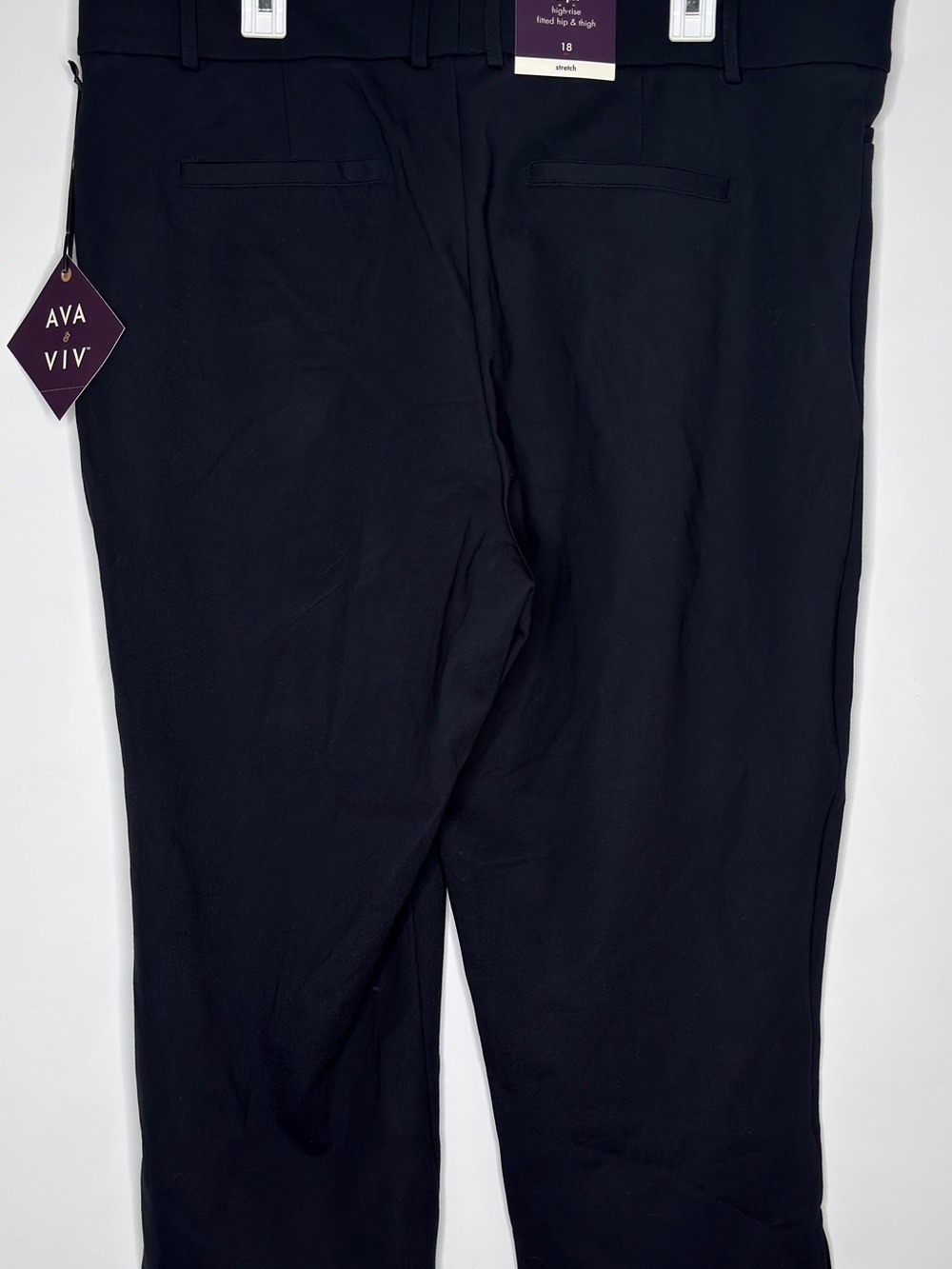 Ava & Viv Capri High rise fitted black dress pants - Size 18